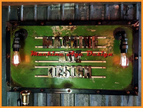 steampunk Cégtábla Reklámtábla retro design