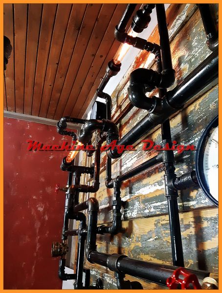 steampunk design Csőrendszer machineage